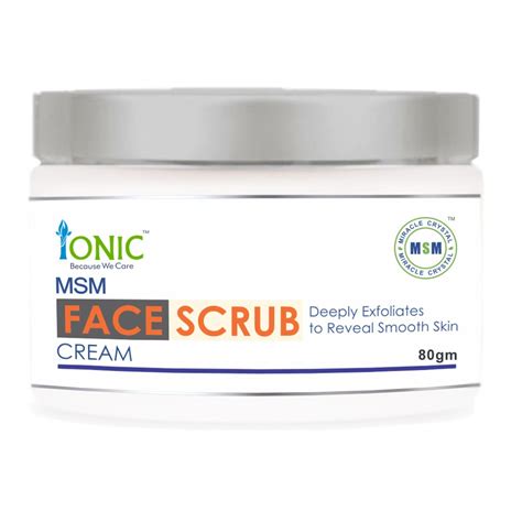 Buy MSM Activated Charcoal Face Scrub with Essential Oils for dust-free ...