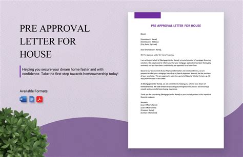 Pre Approval Letter