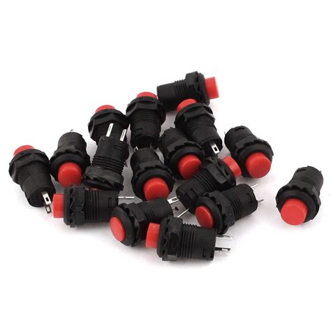 Generic AC 250V/1.5A 125V/3A Cap SPST Latching Round Push Button Switch ...