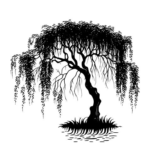 Printable Willow Tree Stencil
