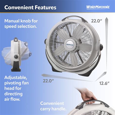Lasko 20-inch 3-Speed Air Circulator Wind Machine, Australia | Ubuy