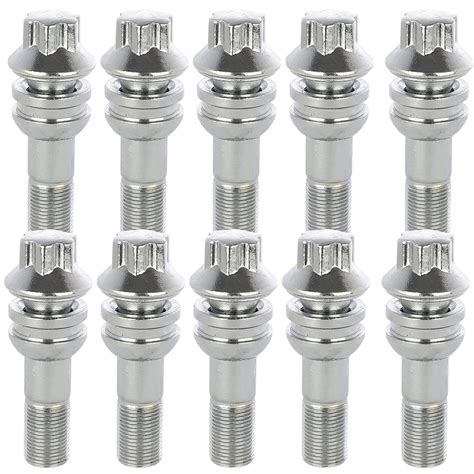 Wheel Lug Bolt Kit | Lug Nut Kit | M15X1.25 38mm Long for Mercedes-Benz 2020 2021 2022 2023 ...