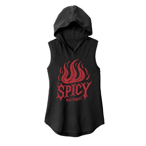 Fitness Tee Co. | Spicy but loyal Fabritech Sleeveless Hoodie | Women's ...