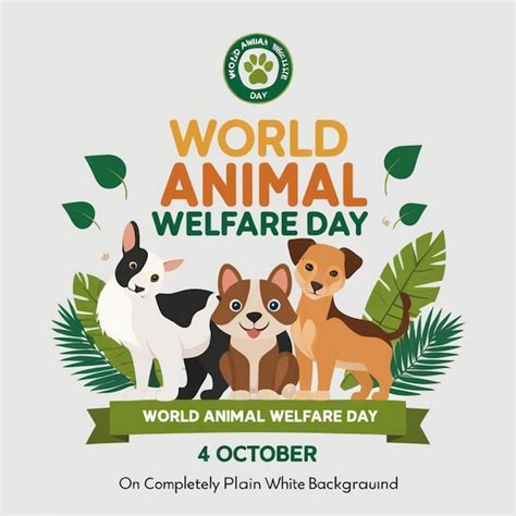 World animal welfare day celebration design | Premium AI-generated image