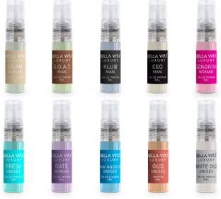 Bella Vita Organic Unisex Fragrance Gift Set 10x5ml Pocket Friendly ...