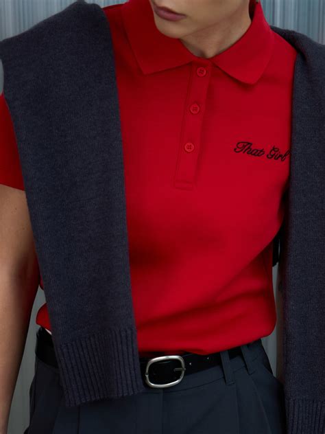 Kersey polo with embroidery :: LICHI - Online fashion store