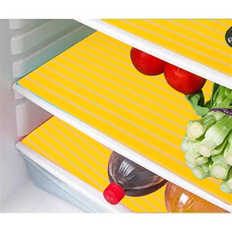 Kuber Industries 3 Piece Self Lining Design PVC Fridge Mat Set ...