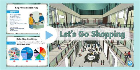 ESL Shopping for Clothes Role Play PowerPoint | Twinkl