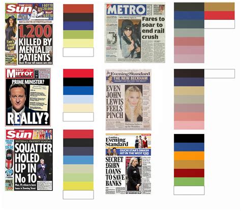 Color Palette For Newspaper