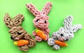 Image result for How to Make Eyes On Knitted Bunny