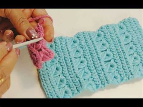 PUNTO PERUANO VARIADO A CROCHET | Punto peruano, Sombreros de ganchillo ...