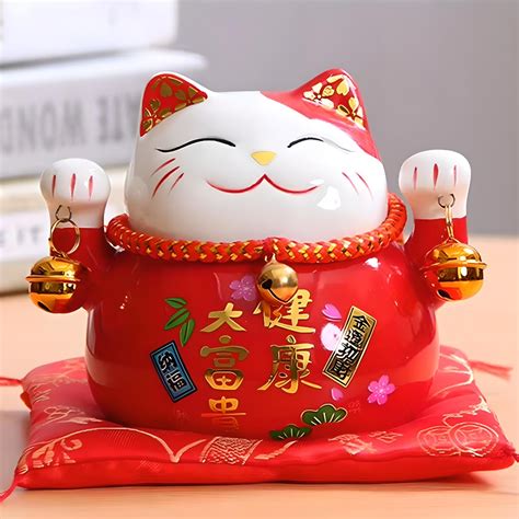Statue Maneki Neko Chance et Prospérité | Takumiya