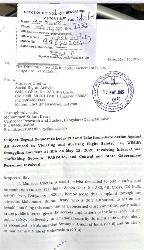 Social activist accused Anant Ambani’s Vantara Zoo, Thai Airways ...