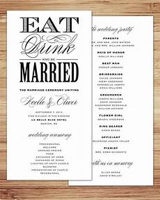 Simple Wedding Program Ideas by 35 Simple Wedding Reception Program Sle Ideas Wedding Simple Wedding Program Ideas