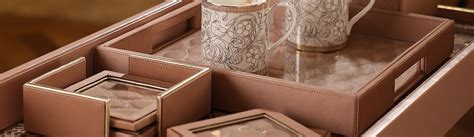 Luxury Leather Table Coasters | Premium Drink Coasters Online – Address ...