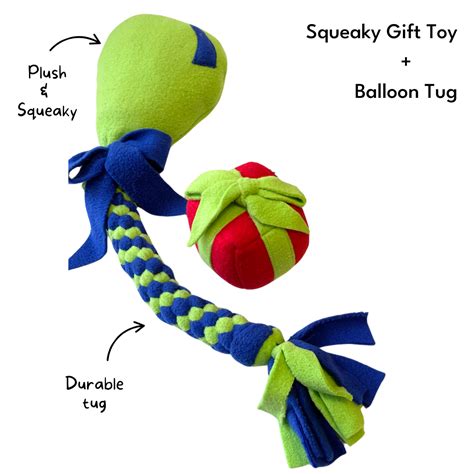 Balloon Tug & Squeaky Gift Combo – For the love of Dog