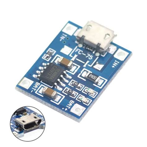 Image result for TP4056 Lithium Cell Charger Module with Battery Protection