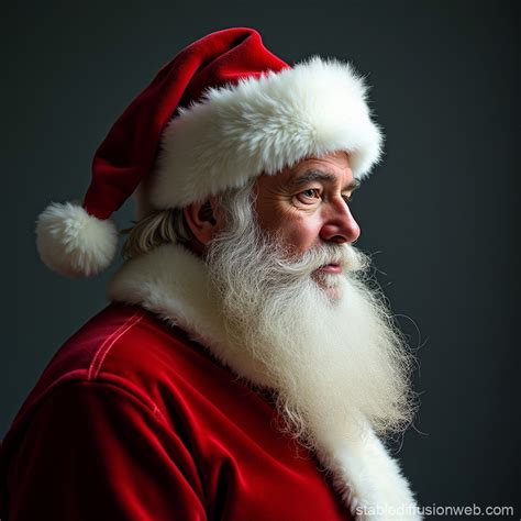 Santa Claus Side Profile Artwork | Stable Diffusion Online