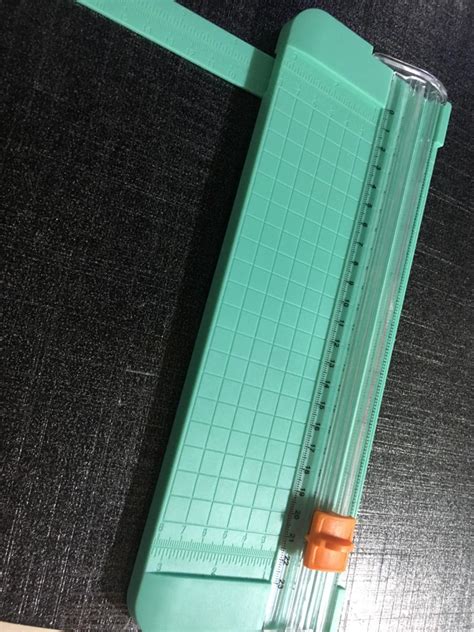 Chrome Paper Trimmer Portable A5 Scrapbooking Trimmer with Finger ...