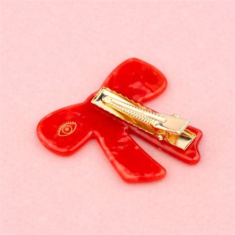 【Coucou Suzette】RED RIBBON HAIR CLIP -BONJOUR ROMANCE COLLECTION ...