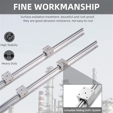 ANWOKIT Linear Rail Guide 2 x SBR12-800mm Linear Guideway India | Ubuy