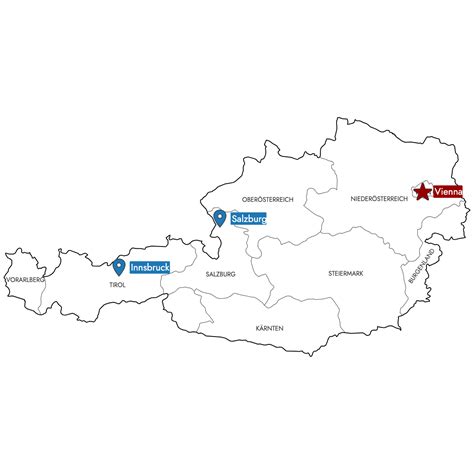 Map of Austria States | Explore, Download & Create Your Own — Ultimaps