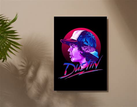 "DUSTIN HENDERSON - STRANGER THINGS" -Shiny & Sturdy Metallic Poster ...