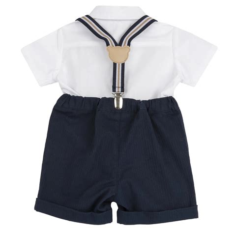Chicco Boys White and Blue Solid Shirt with Shorts - 2 Pc Set – Chicco ...