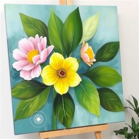 Canvas Painting Ideas Flowers Flower Painting Ideas For Every Skill