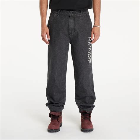 Jeans RIPNDIP Rockstar Distressed Denim Pants Black | Footshop