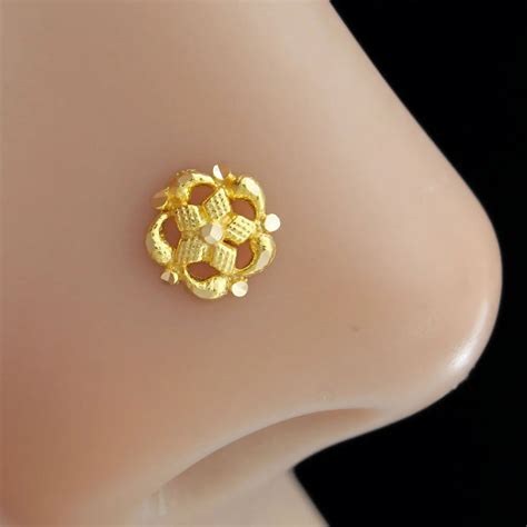Buy Gold Nose Pins | Gold Nath at best Indian Prices Online – Karizma ...
