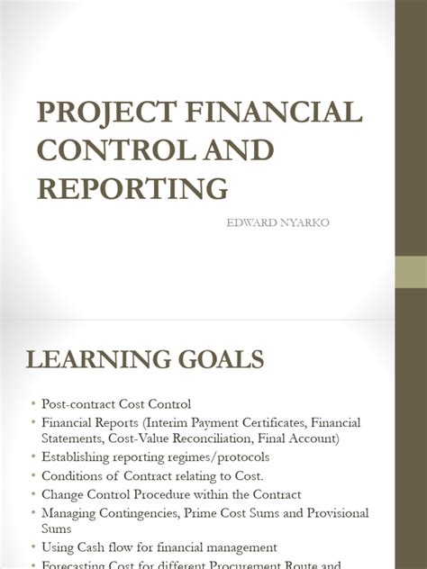 Image result for Programme Financial Control