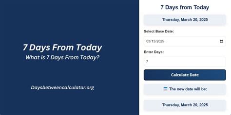Days From Today Calculator
