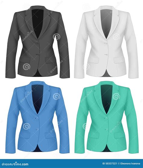 Formal Work Wear. Ladies Suit Jacket . Stock Vector - Illustration of ...