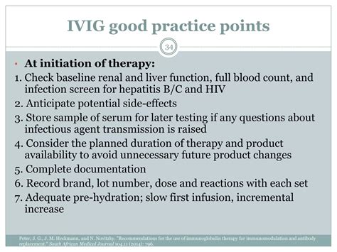 Intravenous immunoglobulin therapy (IVIG) | PPTX
