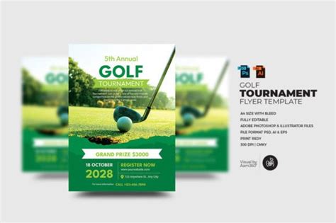 Golf Tournament Flyer Template 的图像结果
