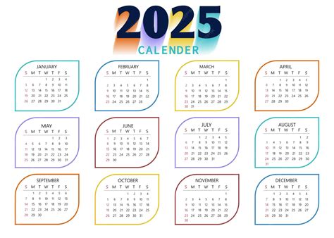 Calendario escolar 2025 en ingles | Calendariko.com