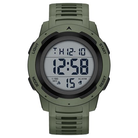 Buy GOLDEN HOUR Mens Waterproof Digital Sport Watches Wide Screen Easy ...