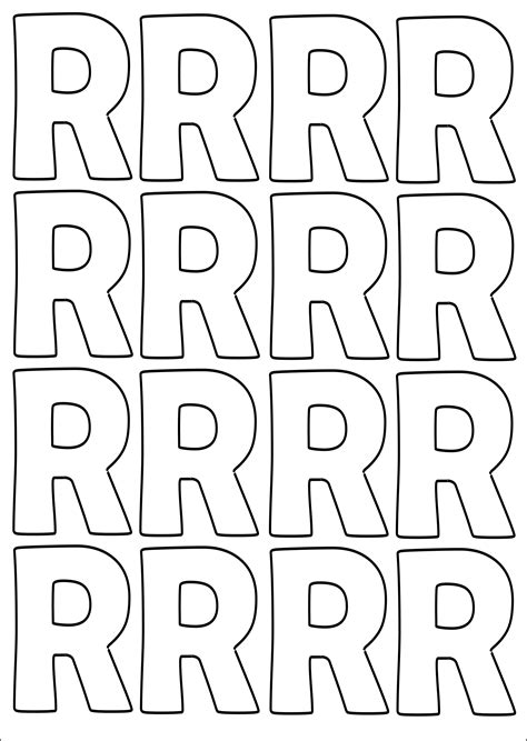 Printable letter 'R': Trace in bubble letter, block, graffiti and fancy ...