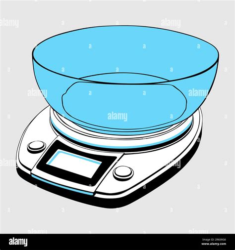 Kitchen scale electronic digital Stock Vector Images - Alamy