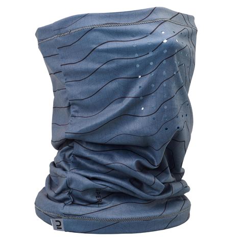 Fishing Neck Gaiter 500 ANTI-UV Grey Blue