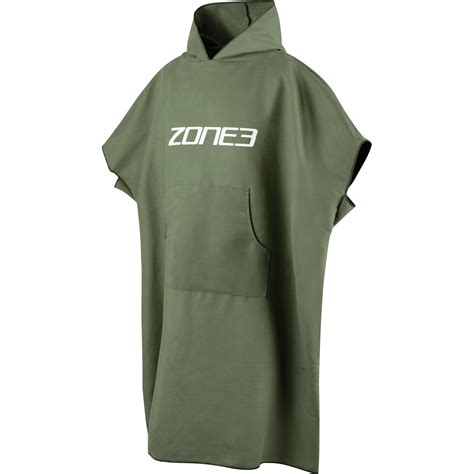 Zone3 Microfibre Wisselmantel - khaki/wit | BIKE24