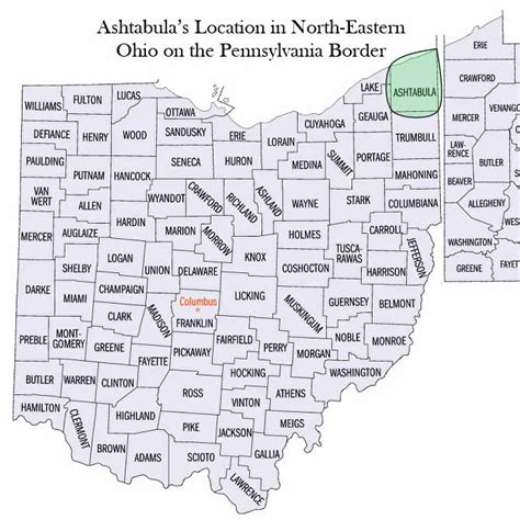Map Of Ashtabula County