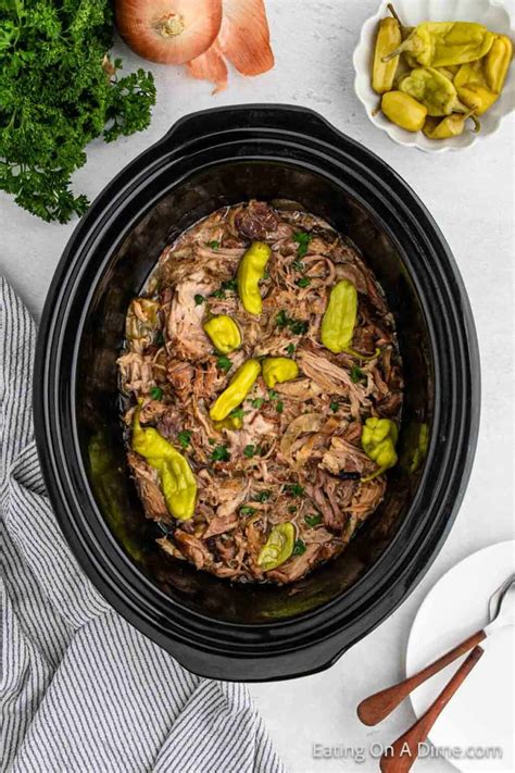 Crock Pot Mississippi Pork Roast: Easy Comfort Food - Eating on a Dime