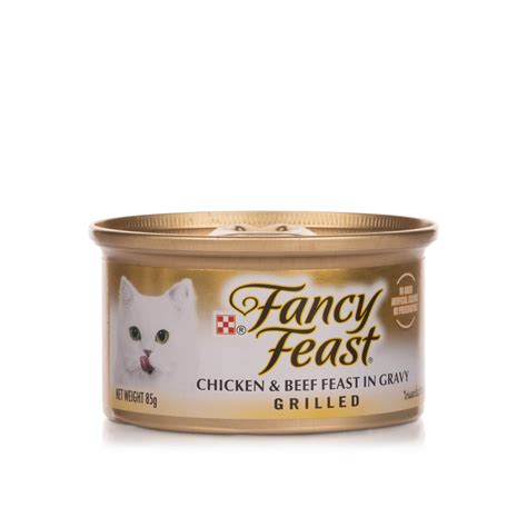 Fancy Feast Grilled Chicken and Beef in Gravy Wet Cat Food 85g ...
