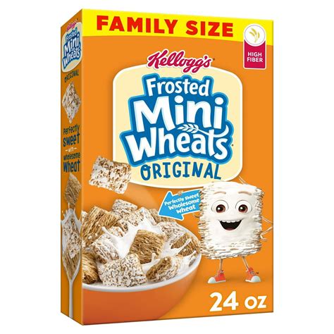 Kellogg's Frosted Mini-Wheats Breakfast Cereal, Kids Cereal, Family Breakfast, Family Size ...