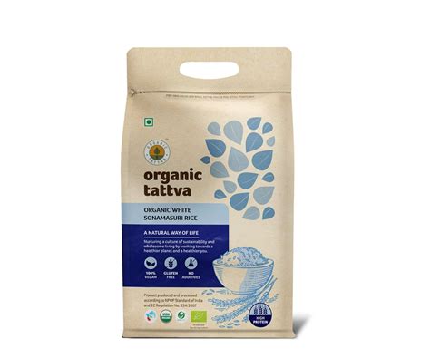 Organic Tattva, Organic Sonamasuri White Gluten Free and Unpolished ...