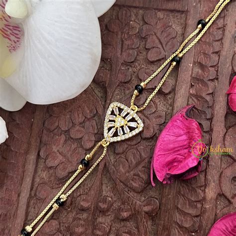 Vriksham Ad Stone Triangle Mangalsutra Bracelet-G17986 – vrikshamindia