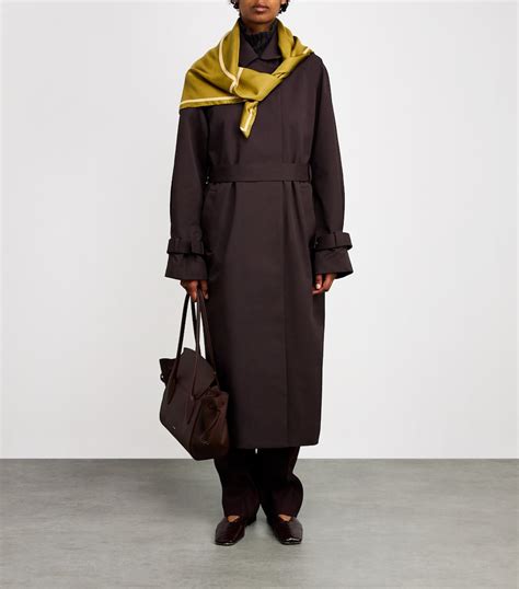 MM Green Silk Logo Stole Scarf | Harrods IN