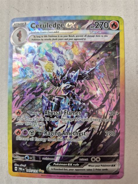 Ceruledge ex 2025 Scarlet & Violet: Prismatic Evolutions #147/131 ...